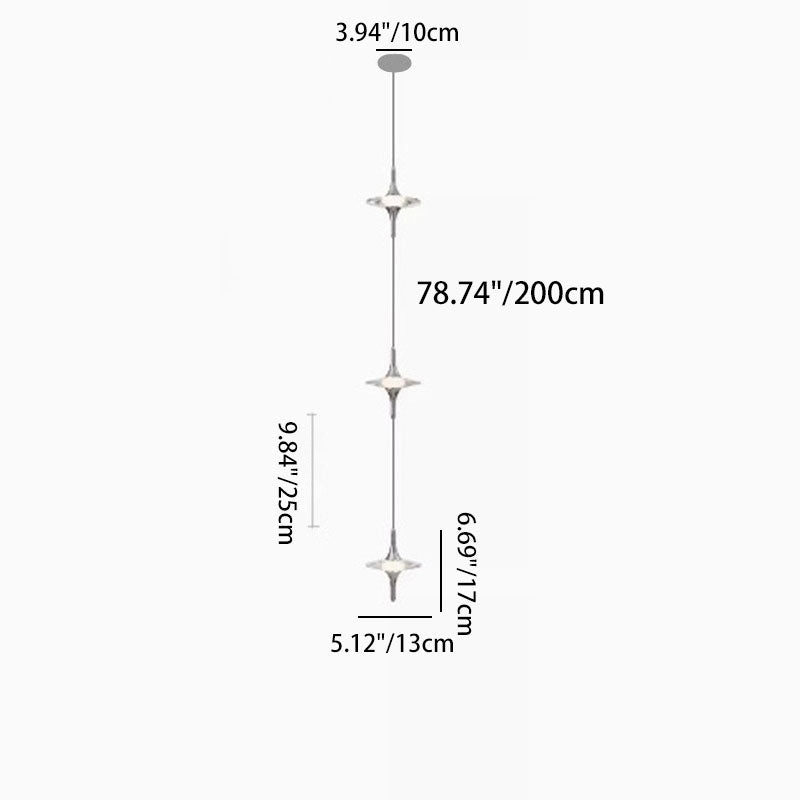Modern Luxury Aluminum Crystal Star LED Chandelier For Bedroom