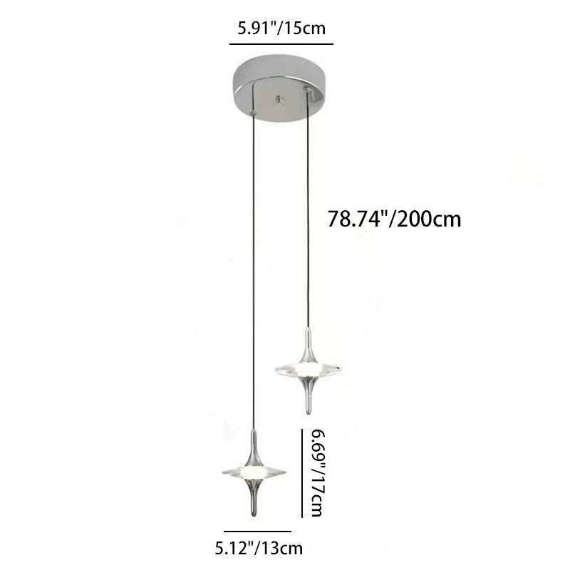 Modern Luxury Aluminum Crystal Star LED Chandelier For Bedroom