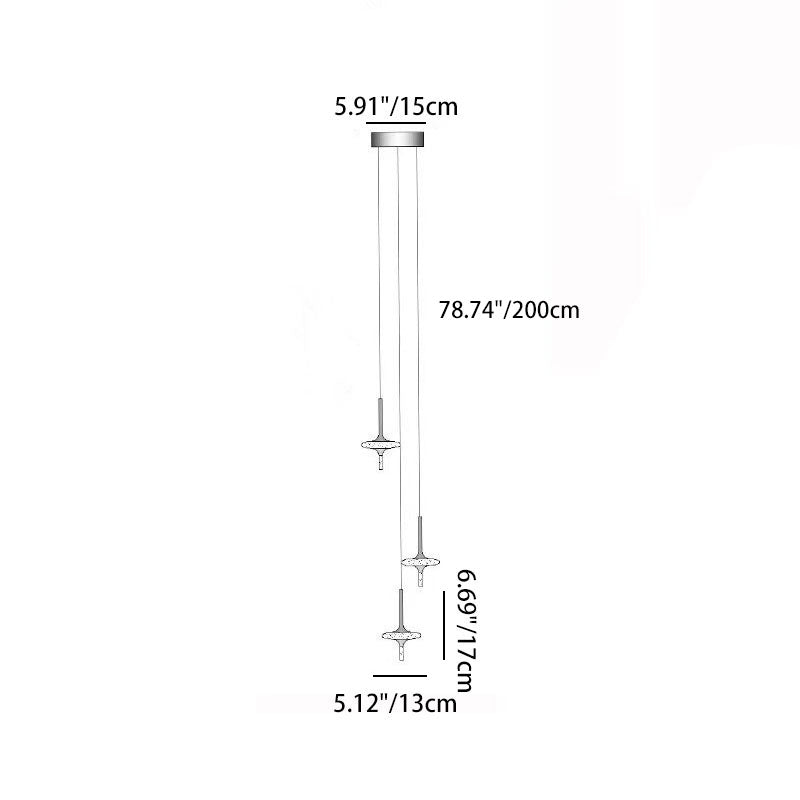 Modern Luxury Aluminum Crystal Star LED Chandelier For Bedroom