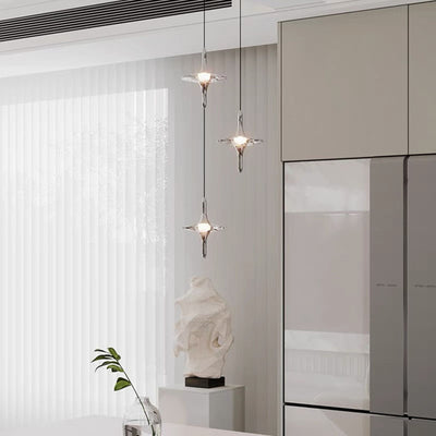 Modern Luxury Aluminum Crystal Star LED Chandelier For Bedroom