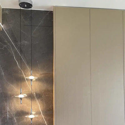 Modern Luxury Aluminum Crystal Star LED Chandelier For Bedroom