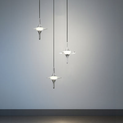 Modern Luxury Aluminum Crystal Star LED Chandelier For Bedroom