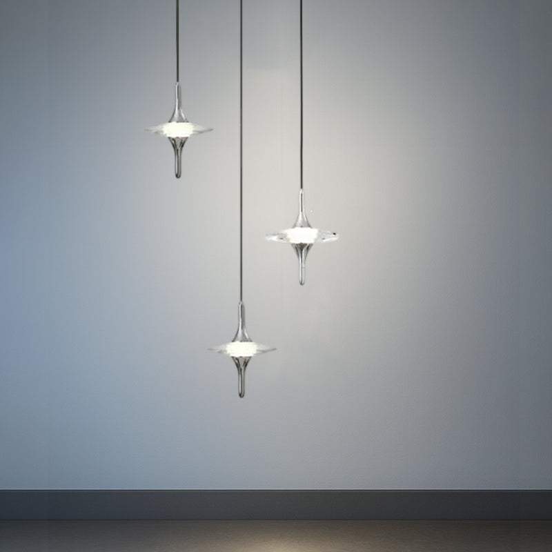 Modern Luxury Aluminum Crystal Star LED Chandelier For Bedroom