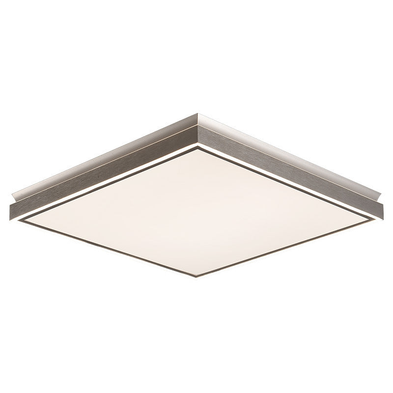 Lumière de plafond LED encastrée moderne minimaliste en aluminium, fer, acrylique, ronde, carrée, rectangulaire pour salon 