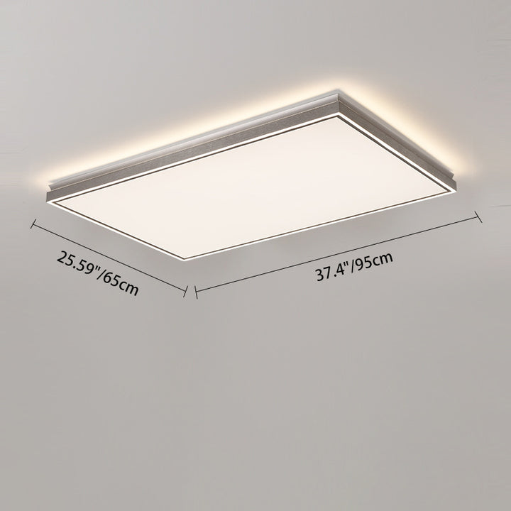 Lumière de plafond LED encastrée moderne minimaliste en aluminium, fer, acrylique, ronde, carrée, rectangulaire pour salon 