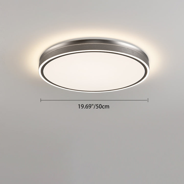 Lumière de plafond LED encastrée moderne minimaliste en aluminium, fer, acrylique, ronde, carrée, rectangulaire pour salon 