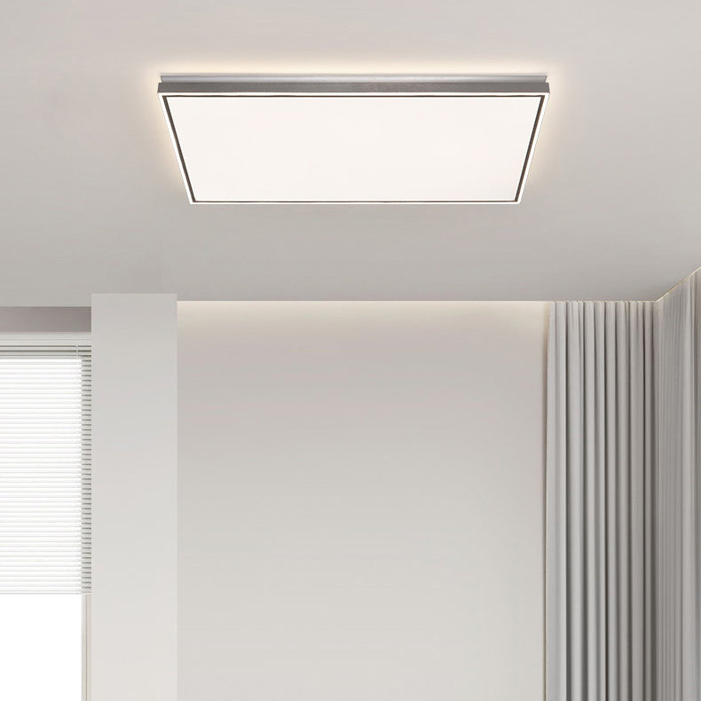 Modern Minimalist Aluminum Iron Acrylic Round Square Rectangle LED Flush Mount Ceiling Light For Living Room