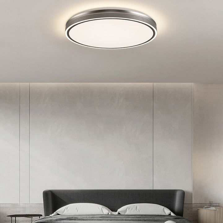 Lumière de plafond LED encastrée moderne minimaliste en aluminium, fer, acrylique, ronde, carrée, rectangulaire pour salon 