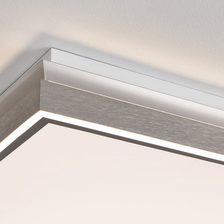 Lumière de plafond LED encastrée moderne minimaliste en aluminium, fer, acrylique, ronde, carrée, rectangulaire pour salon 