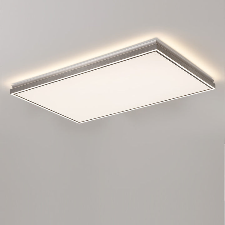 Lumière de plafond LED encastrée moderne minimaliste en aluminium, fer, acrylique, ronde, carrée, rectangulaire pour salon 