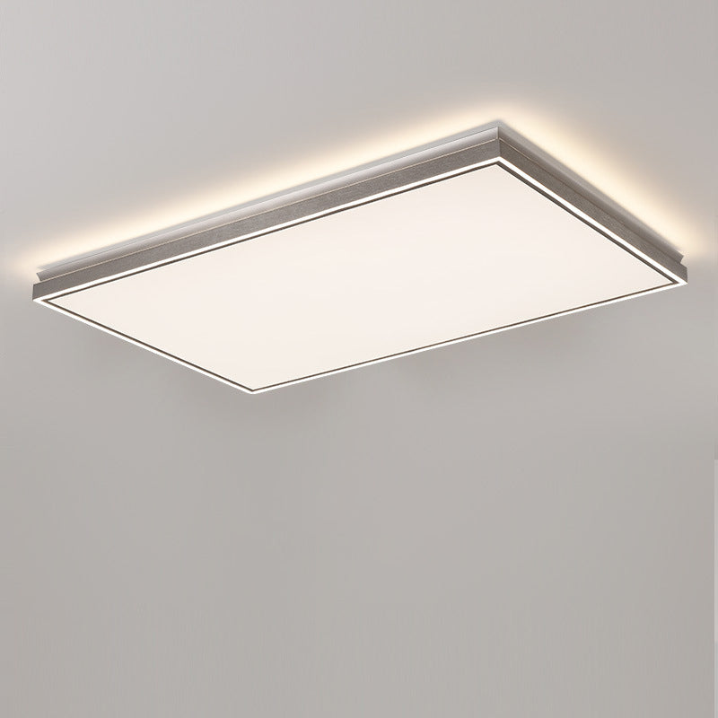 Modern Minimalist Aluminum Iron Acrylic Round Square Rectangle LED Flush Mount Ceiling Light For Living Room