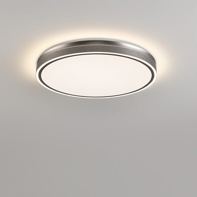 Modern Minimalist Aluminum Iron Acrylic Round Square Rectangle LED Flush Mount Ceiling Light For Living Room