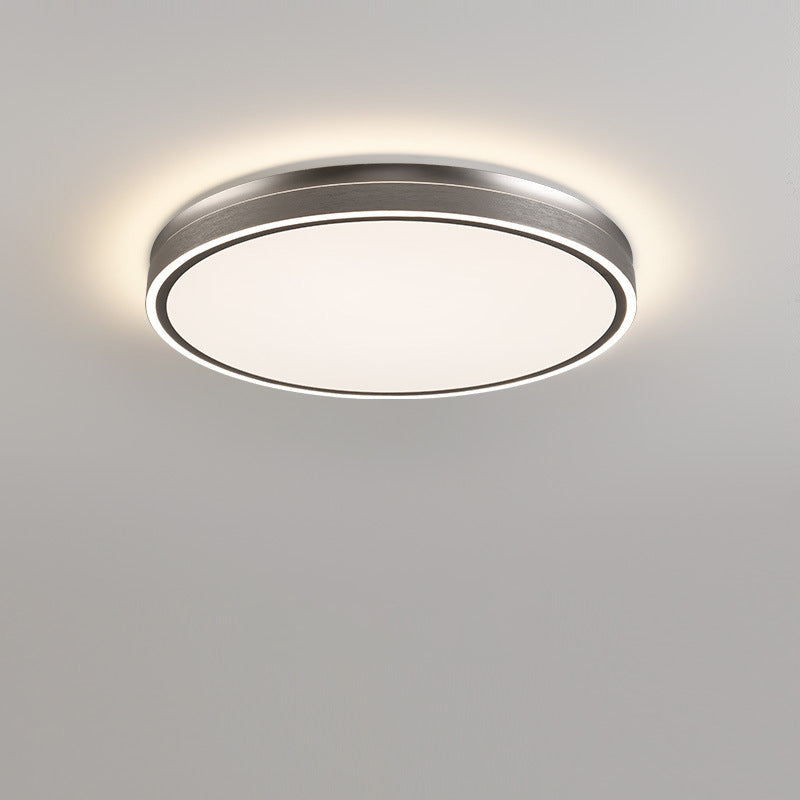 Modern Minimalist Aluminum Iron Acrylic Round Square Rectangle LED Flush Mount Ceiling Light For Living Room