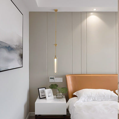 Contemporary Scandinavian Iron Acrylic Linear LED Wall Sconce Lamp For Living Room