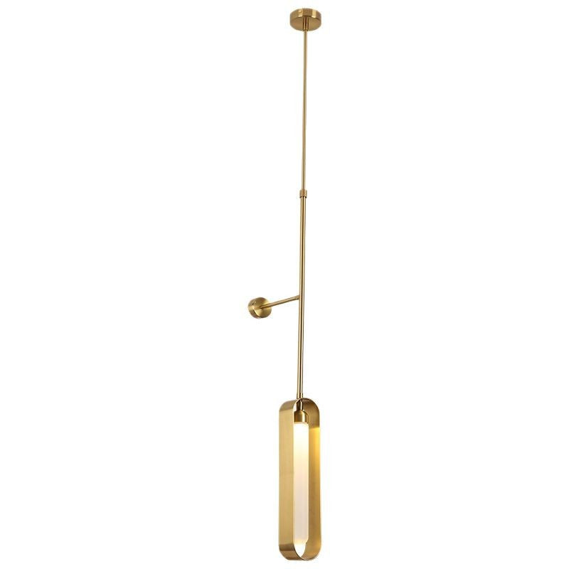 Contemporary Scandinavian Iron Acrylic Linear LED Wall Sconce Lamp For Living Room