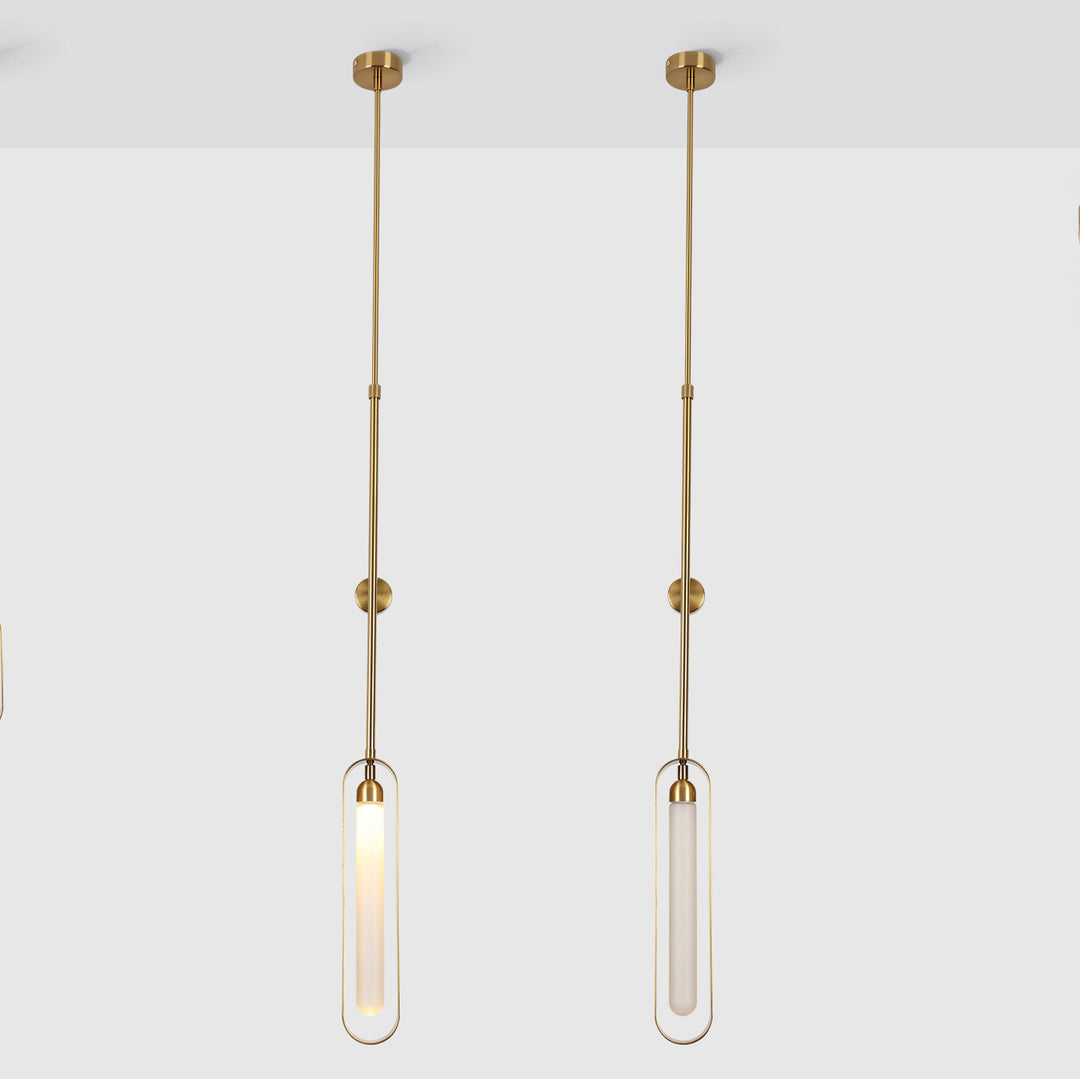Zeitgenössische skandinavische Eisen-Acryl-Lineare LED-Wandleuchte für das Wohnzimmer 