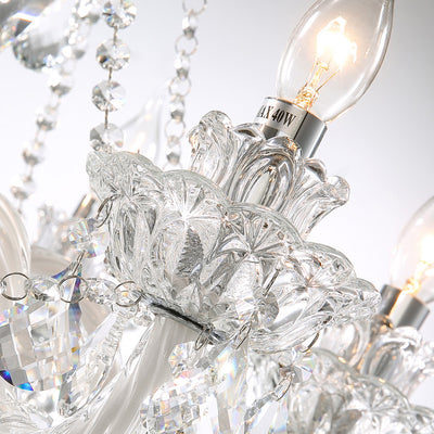 Contemporary Luxury Metal Crystal Round 6/8/10 Light Chandelier For Living Room