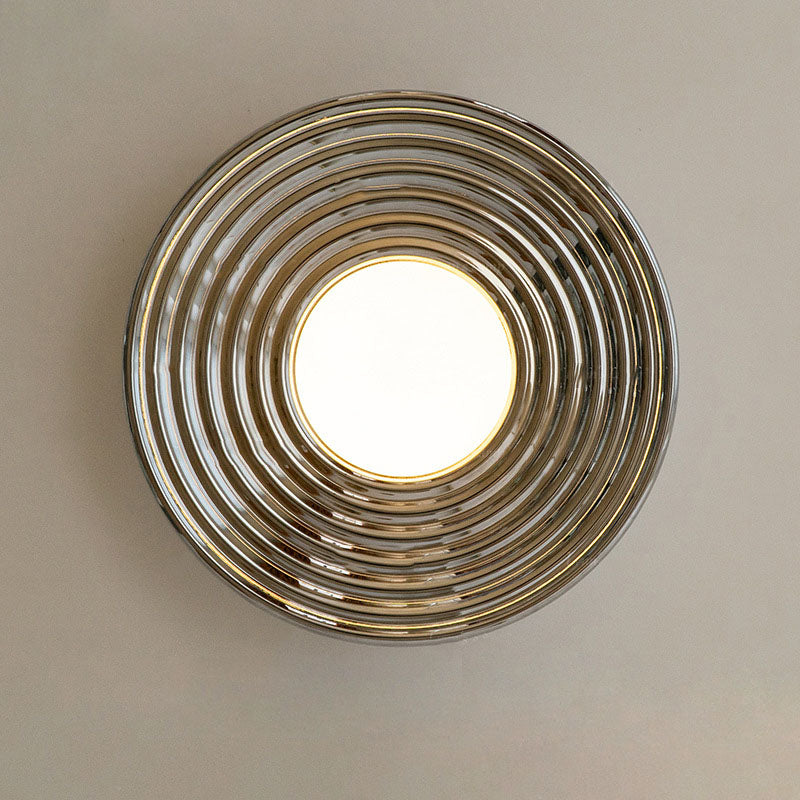 Modern Minimalist Acrylic Iron Round LED Flush Mount Ceiling Light For Bedroom