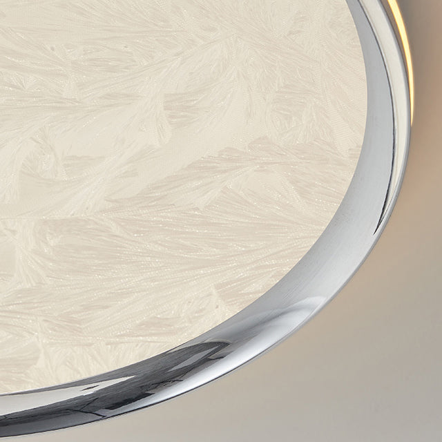 Modern Minimalist Aluminum Acrylic Round LED Flush Mount Ceiling Light For Bedroom
