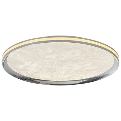 Modern Minimalist Aluminum Acrylic Round LED Flush Mount Ceiling Light For Bedroom