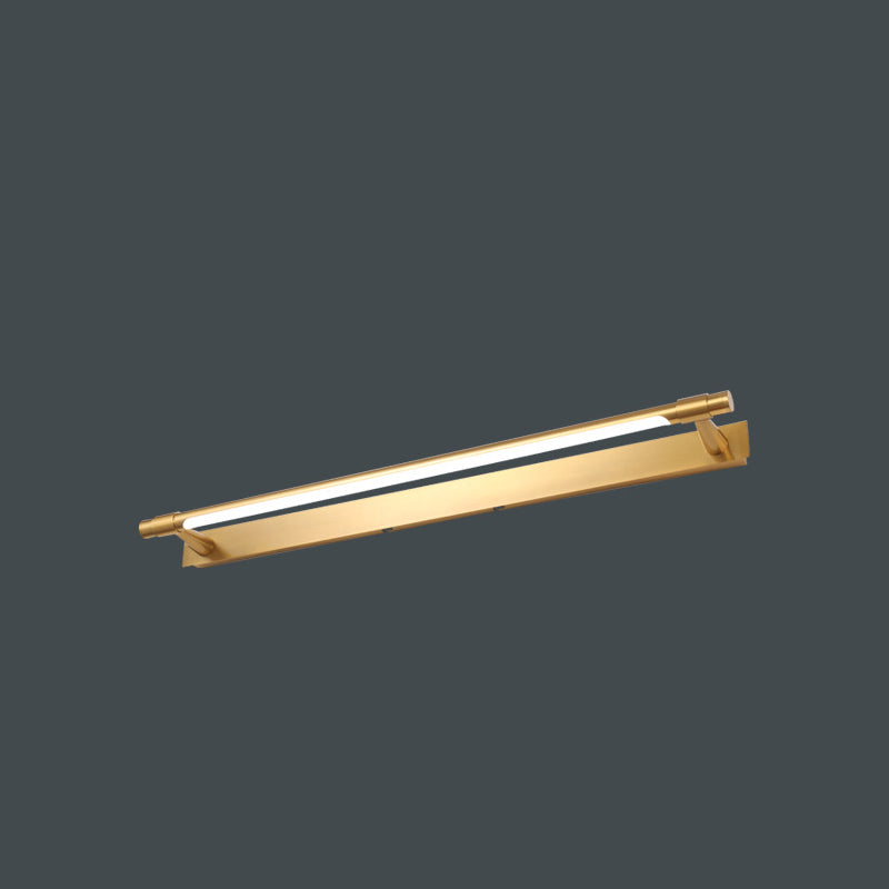 Modern Minimalist Iron Acrylic Linear LED Vanity Light Wall Sconce Lamp For Bathroom