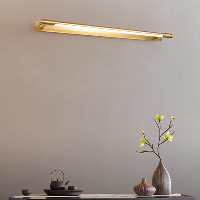 Modern Minimalist Iron Acrylic Linear LED Vanity Light Wall Sconce Lamp For Bathroom