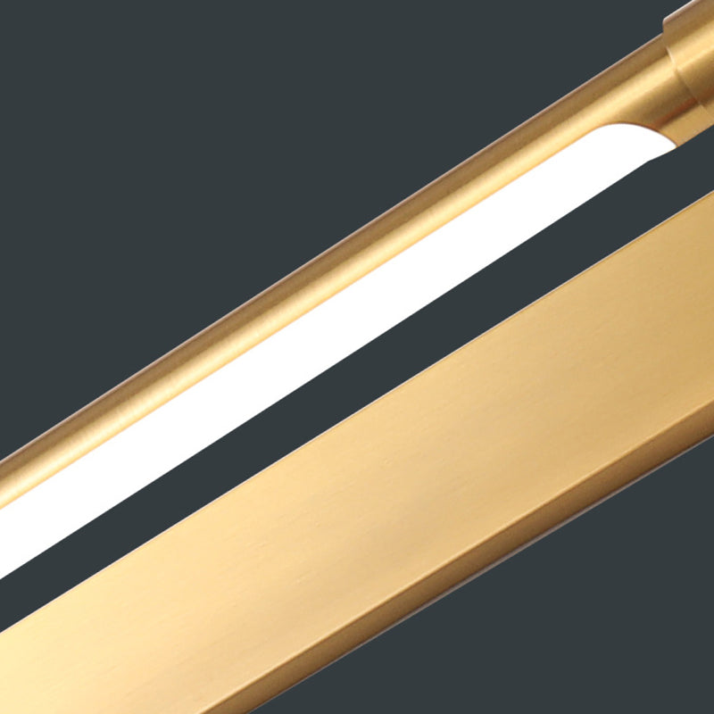 Modern Minimalist Iron Acrylic Linear LED Vanity Light Wall Sconce Lamp For Bathroom