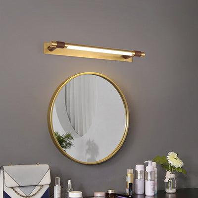 Modern Minimalist Iron Acrylic Linear LED Vanity Light Wall Sconce Lamp For Bathroom