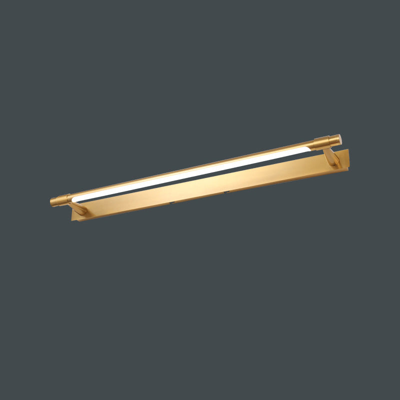Modern Minimalist Iron Acrylic Linear LED Vanity Light Wall Sconce Lamp For Bathroom
