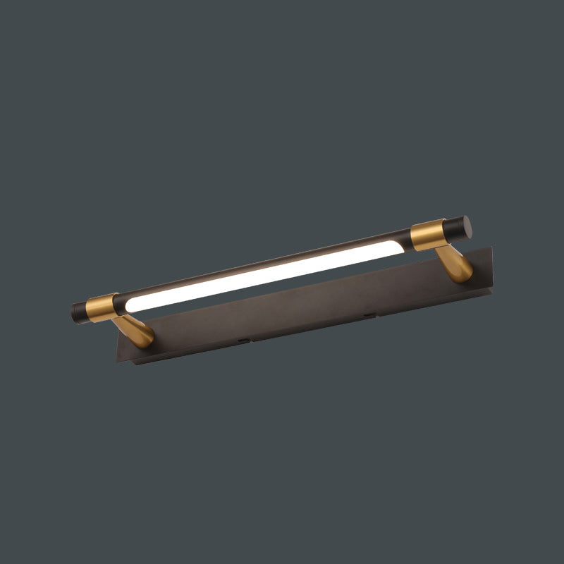 Modern Minimalist Iron Acrylic Linear LED Vanity Light Wall Sconce Lamp For Bathroom