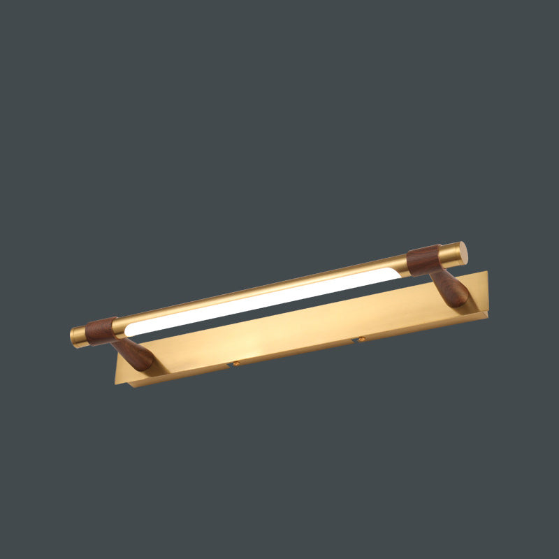 Modern Minimalist Iron Acrylic Linear LED Vanity Light Wall Sconce Lamp For Bathroom