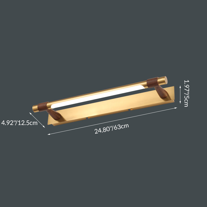 Modern Minimalist Iron Acrylic Linear LED Vanity Light Wall Sconce Lamp For Bathroom