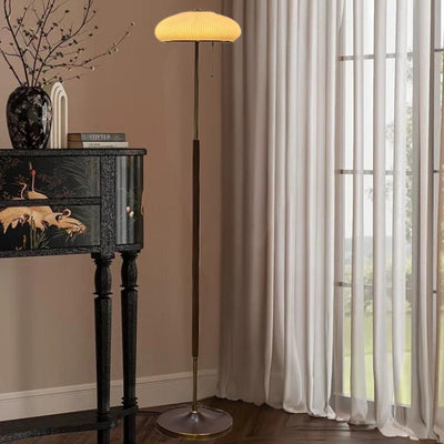 Modern Minimalist Iron Glass Lantern LED Standing Floor Lamp For Bedroom