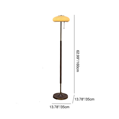 Modern Minimalist Iron Glass Lantern LED Standing Floor Lamp For Bedroom