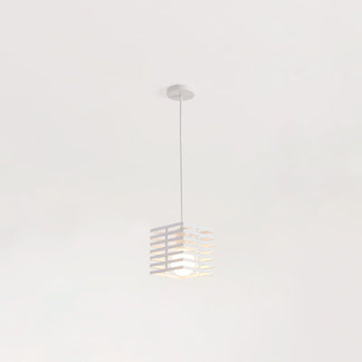 Lámpara colgante de 1 luz contemporánea creativa con recorte cuadrado de vidrio, mármol y hierro para dormitorio 