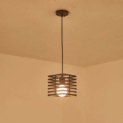 Lámpara colgante de 1 luz contemporánea creativa con recorte cuadrado de vidrio, mármol y hierro para dormitorio 