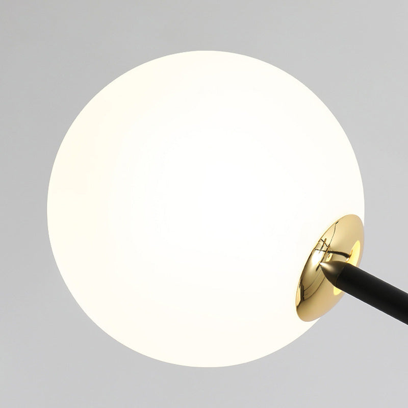 Contemporain Scandinave Magique Haricot Branche Orbe Verre Fer 4/6/8 Lumière Lustre Pour Salon 