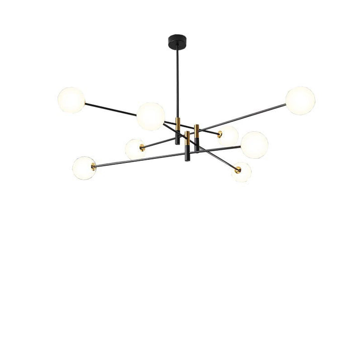 Contemporain Scandinave Magique Haricot Branche Orbe Verre Fer 4/6/8 Lumière Lustre Pour Salon 