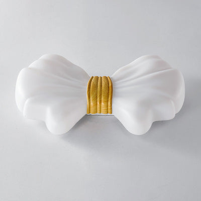 Modern Art Deco Butterfly Bow PE Iron LED Flush Mount Ceiling Light For Living Room