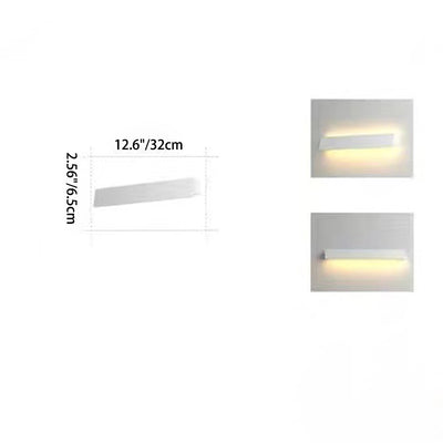 مصباح حائط LED مستطيل من الألومنيوم بالطاقة الشمسية بتصميم حديث وبسيط للحديقة 