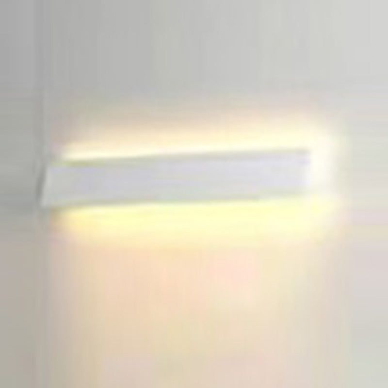 مصباح حائط LED مستطيل من الألومنيوم بالطاقة الشمسية بتصميم حديث وبسيط للحديقة 