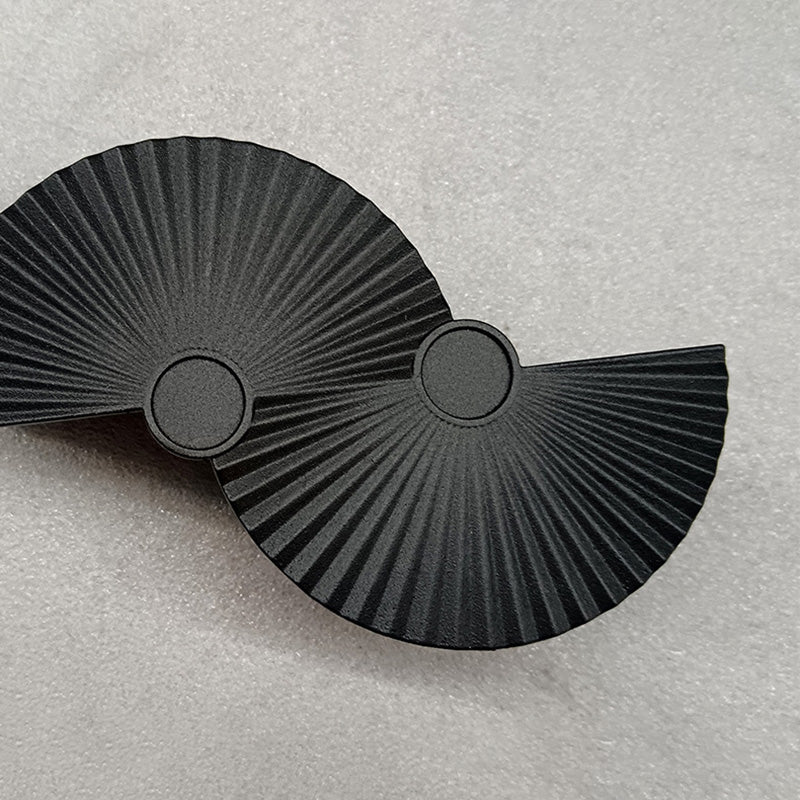 مصباح حائط LED من الألومنيوم الأكريليكي على شكل نصف دائرة بتصميم بسيط وحديث للحديقة 