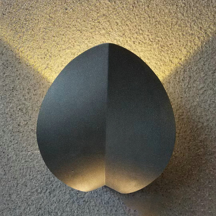 Zeitgenössische skandinavische Blatt Aluminium LED Wandleuchte Lampe für Schlafzimmer 