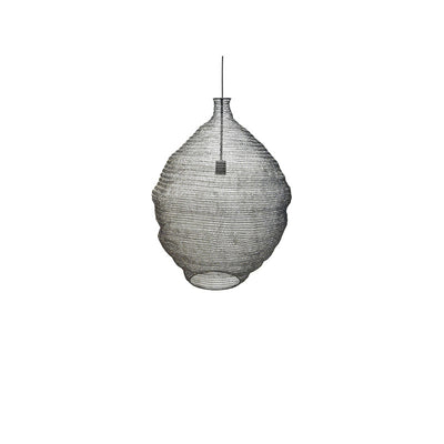 Lustre suspendu contemporain créatif rond irrégulier en fer à 1 lumière pour salon 