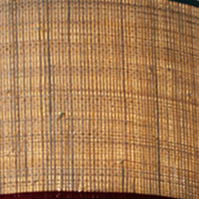 Lustre suspendu 1 lumière en tissu rond en PVC et fer de style chinois traditionnel pour chambre 