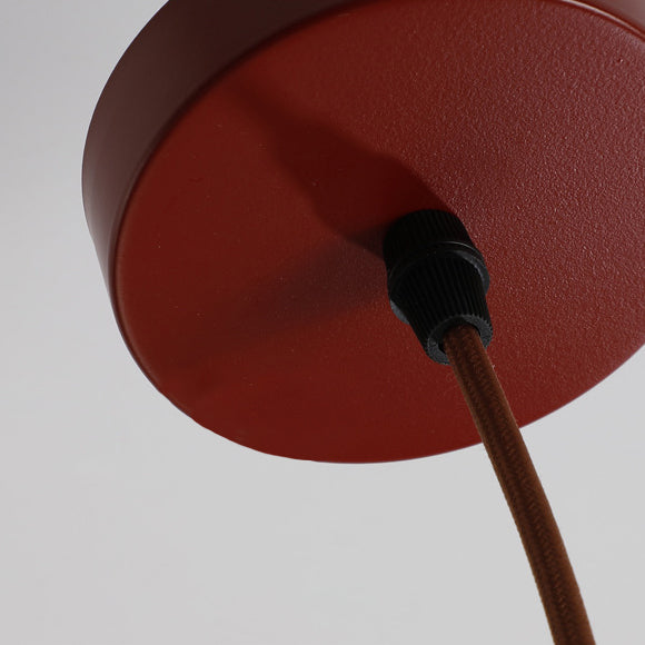 Suspension Luminaire à 1 Lumière en Verre Rond Vintage Traditionnel Effilé Travertin Jaune Fer Pour Chambre 