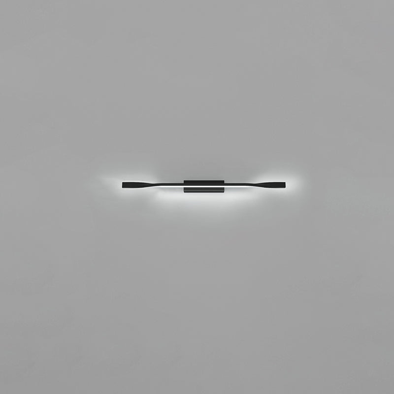 Applique murale LED en silicone et aluminium fer moderne minimaliste pour salon 