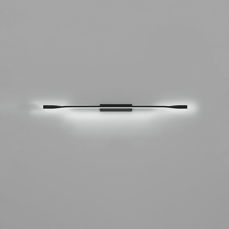Applique murale LED en silicone et aluminium fer moderne minimaliste pour salon 
