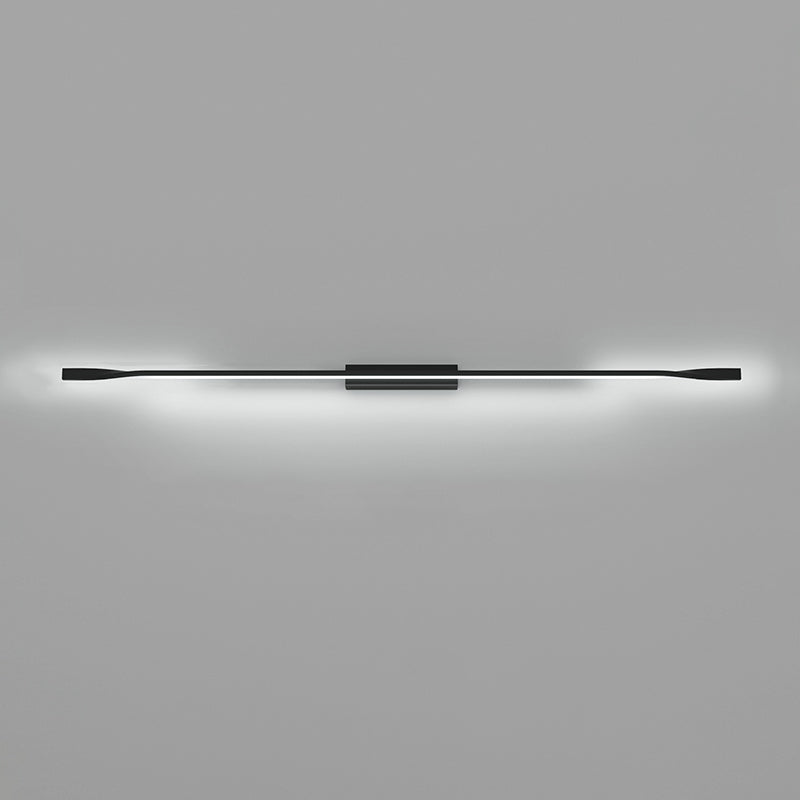 Applique murale LED en silicone et aluminium fer moderne minimaliste pour salon 