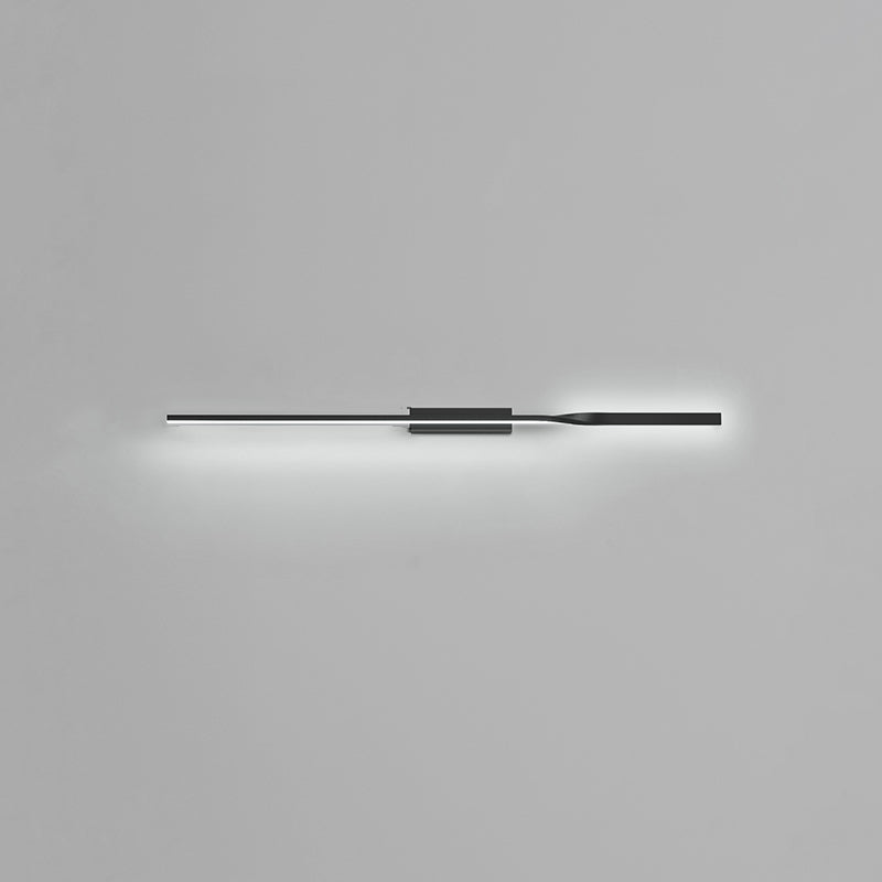 Applique murale LED en silicone et aluminium fer moderne minimaliste pour salon 